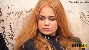 Curly Russian Waitress Fucks Hard