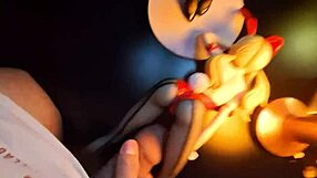 Lucy Bunny gets covered in cum in this Patreon animejoker hentai scene