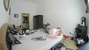 Antonia shows off her legs in panties and shoes