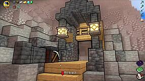 hornycraft parody hentai with big tits teen and double creampie 😈