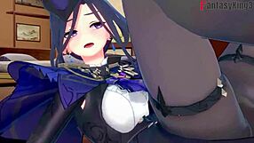 克洛琳德在原神幻想场景中口交