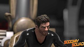 Sodomysquad's BBC Superhero Stuns with Self-Ass Fucking and Intense Cock Action