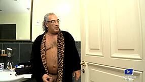 La bonne gets anal sex from old rich guy, big tits bouncing! 😏