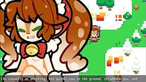 Полный НК рождественский порно хентай игра эп 1 Поппи покрыта спермой