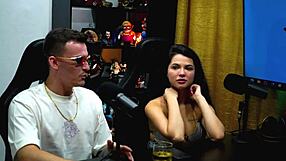 Natasha the naturist kissed passionately by the sea