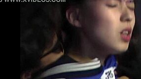 Japanese Babe Fingers Herself Before Wild Foursome Fucking