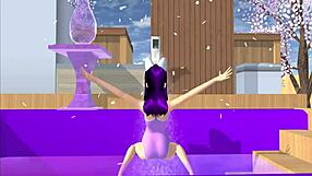 Cartoon Fox Girl Dances