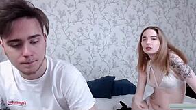 Cutest tiny babe gives hard blowjob show with boyfriend. Amateur cumshot included.