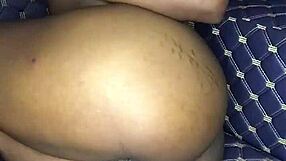 12 inch dildo shakes thighs after asshole insertion!