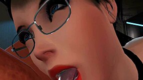 Enjoying a cartoon office story with babe and tits in high definition