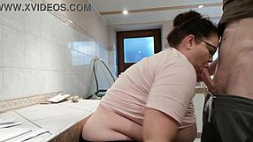 we just wanted to fold laundry, but damn, those big tits!