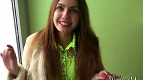 Young Ukrainian Girl Elle Rose Sucks Vira Gold's Big Cock Outdoors