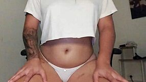 Lucyplay Rubs Cream on Her Tattooed Body While Chatting