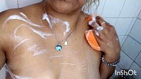 Using dildo in the shower