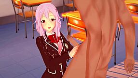 guilty crown - teen 18+ inori yuzuriha gets creampied - 3d hentai animation