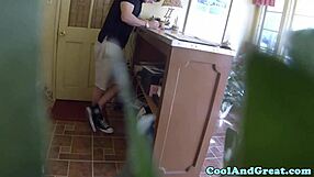 Flirty Babe Bent Over And Banged!