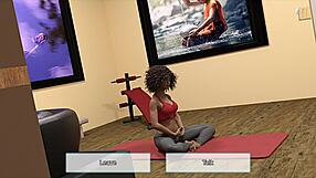 i can't stop watching gina touch her wet pussy in tight yoga pants