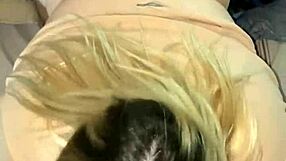 blonde latina slut sucks cock and fucks pussy ass