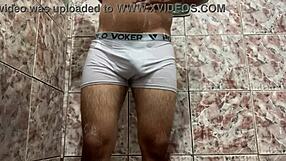 i took off my white underwear in the shower and felt relaxed