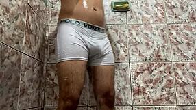 i took off my white underwear in the shower and felt relaxed