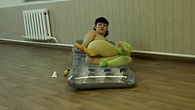 Brunette in Pantyhose Stretches Anal and Pumps Juicy Ass to Gaping Orgasm