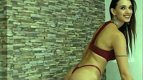 Molya, the model, masturbates on webcam with big tits and ass.