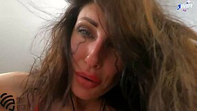 Wow, this hot milf just got cum splashed on her pussy!