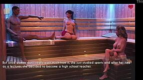 Wife and stepmother show off big tits