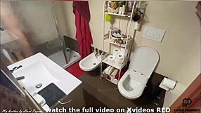 Guy spied showering and masturbating in private