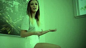 Teen slut gives a sloppy POV cock suck with intense facial finish.