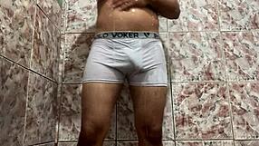 i took off my white underwear in the shower and felt relaxed