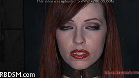 Babe Gets Her Tight Pussy Prodded In Bondage