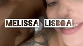 Melissa lisboa taking cum in her ass
