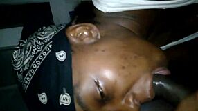 Cheating Ebony Mom Sucks Monster Cock!