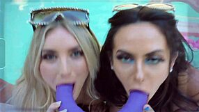 Kiki And Kayleys Lesbian Bikini Pool Day!