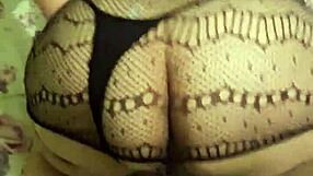 Wife performs blowjob, cowgirl ride, and doggystyle on big ass in lingerie