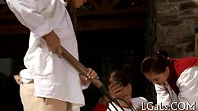 two girls engage in playful exploration with sex toys, discovering new sensations together