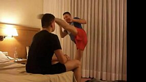 Gay foot kickboxing match