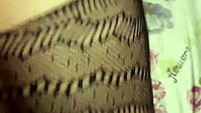 Wife performs blowjob, cowgirl ride, and doggystyle on big ass in lingerie