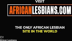 real african lesbian couple having wild hot orgasms