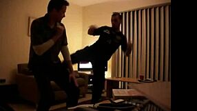 Gay foot kickboxing match