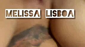 Melissa lisboa taking cum in her ass