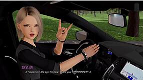 skinny brunette rips clothes in ripples gameplay