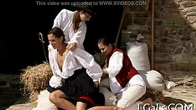 two girls engage in playful exploration with sex toys, discovering new sensations together