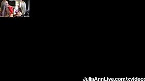 Yo, watch Julia Ann dive into some hot cougar cunnilingus!