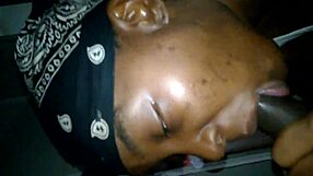 Cheating Ebony Mom Sucks Monster Cock!