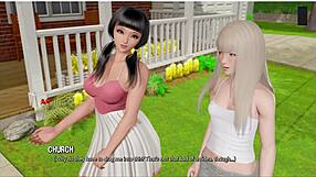 skinny brunette rips clothes in ripples gameplay