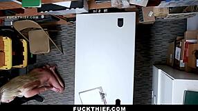 Shoplifting Teen Bent Over, Begging Officer for Mercy in Garage