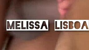 Melissa lisboa taking cum in her ass