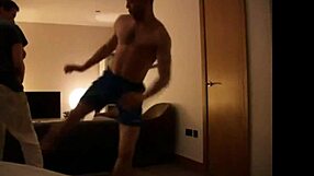 Gay foot kickboxing match